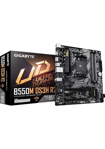 Gıgabyte B550M DS3H R2.0 Am4 Ddr4 4733MHZ(OC) Pcıe 4.0 M.2 Nvme Gigabit Lan Matx Anakart