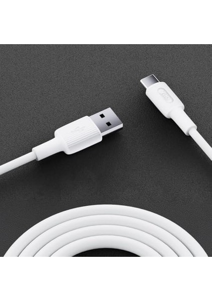 Juo 66W Usb-A To USB Type-C Silikon Hızlı Şarj ve Data Kablosu Beyaz 1 Metre fiyatları