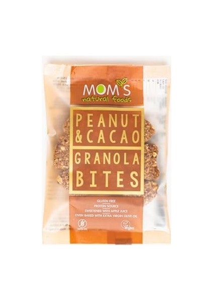 Mom's 12'li Glutensiz Yer Fıstık & Kakao Granola Bites (12 x 40G)