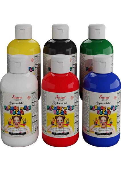 Rose Ana Renkler Parmak 6'lı Set 6X250 gr