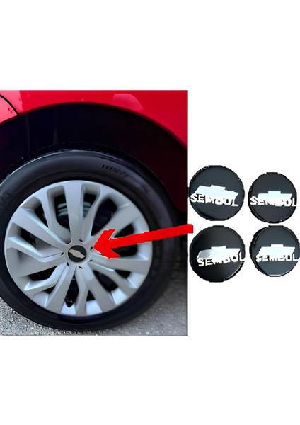 Chevrolet Jant Göbeği 58/55 55 mm Yuva 4lü Set (YUVA İÇ ÇAPI 5.5 SANTİMSE UYUMLUDUR)