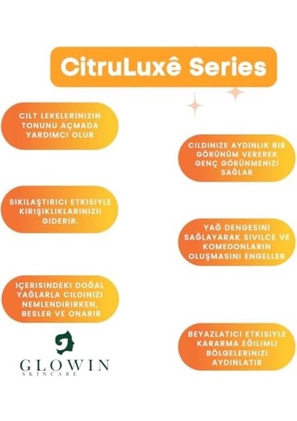 Glowin Skincare Citruluxé Kojik Asit Sabun Cilt Aydınlatma - Koyu Lekeler & Hiperpigmentasyon - C Vitamini, Zerdeçal, Kollajen, Hyalüronik Asit, E Vitamini, Shea Butter Içerir - Tüm Cilt Tipleri Için