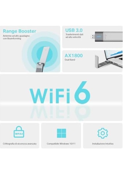 Archer TX20UH, AX1800 Yüksek Kazançlı Kablosuz USB Adaptör, 1,2 Metre USB 3.0 Kablosu, Beamforming Teknolojisi, Mu-Mımo, Düşük Gecikmeli Oyun Deneyimi, Wpa3, Kolay Kurulum fiyatları