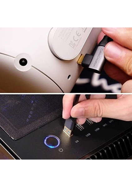 5 Gbps Type-C Vr Data Şarj Kablosu Oculus 2 Için Link Cable 90° Type-C Uç USB 3.2 Kablo 5 Metre 3A CC1064 Profesyonel Bilgisayar Bağlantı Kablosu fiyatları