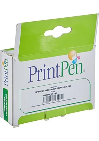 655 (CZ110AE) Cyan Muadil Mürekkep Kartuşu fiyatları