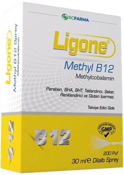 Ligone Methyl B12 Dilaltı Sprey 30 ml fiyatları