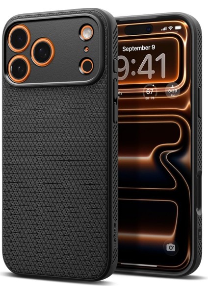 17 Pro Max ile Uyumlu Ince Kılıf Air Hava Kanalı Teknolojisi Askeri Sınıf Koruma Dokulu Yüzey Kapak - ACS09888