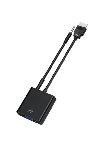 Dm CHB021 HDMI To VGA Çevirici Dönüştürücü 3.5mm Aux Ses Destekli Çıkış fiyatları