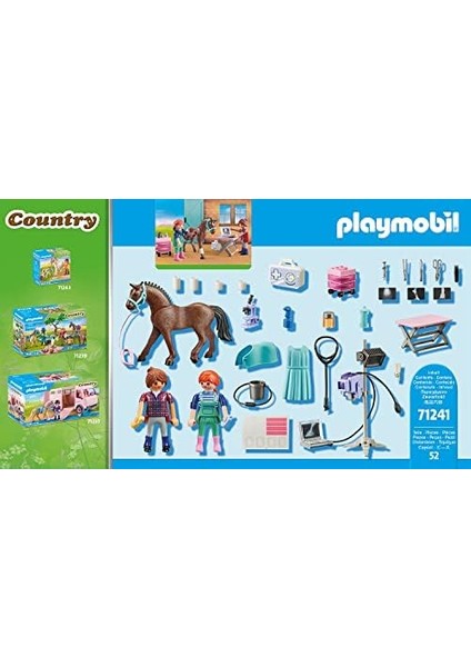 71241 Country Atlar Için Veteriner, Midilli Çiftliği, At Oyuncakları,, Yaratıcı Rol Yapma, Oyun Seti, 4 Yaş ve Üzeri Çocuklar Için Uygun fiyatları