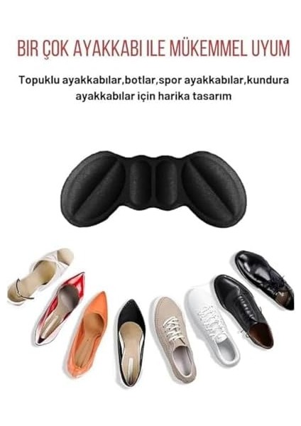 Neystore 2 Çift Topuk Arkası Vurma Engelleyici Yumuşak Pamuk Ped (1 Çift Krem+ 1 Çift Siyah) fiyatları