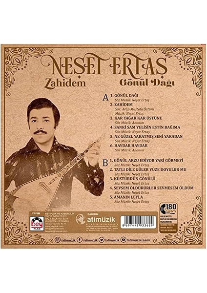 Ertaş - Zahidem / Gönül Dağı - Plak fiyatları