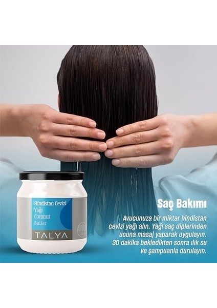 Katı Hindistan Cevizi Yağı, Soğuk SIKIM,%100 Saf ve Doğal, 150 ml modelleri