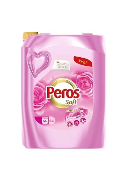 Peros Soft Yumuşatacı Pembe Güller 5000 ml