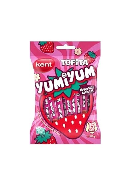 Tofita Yumiyum Çilek Aromalı Şekerleme 100 gr