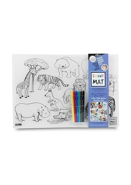 Çocuk Mat Evcil Hayvanlar & Vahşi Hayvanlar, 6'lı modelleri