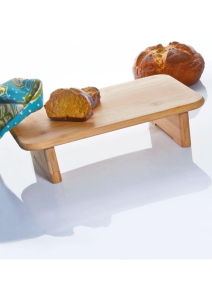 Diyarı Bambu Ayaklı Kesme Tahtası, Bambu Doğrama Tahtası, Ayaklı Sunum Tahtası Bambu