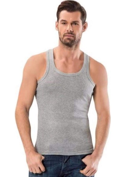 Kalın Askılı Klasik Erkek Atlet Gri - 1151A