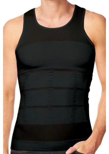 Korseli Erkek Atlet - 500 Siyah