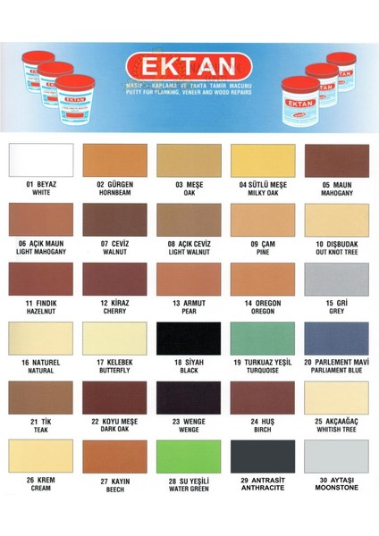 Masif ve Ahşap Tamir Macunu Naturel 220 Gr. - 3 Adet fiyatları