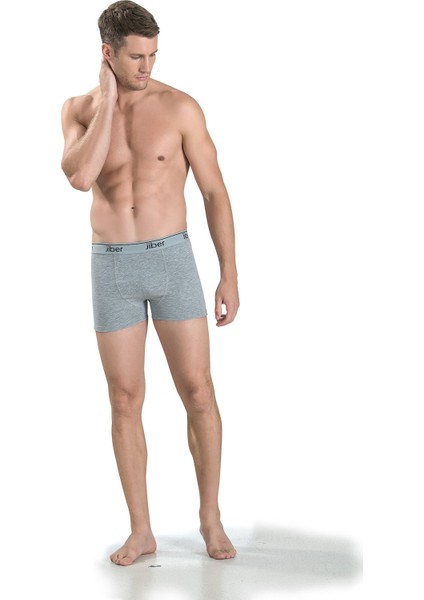 Erkek 4'lü Gri Likralı Stretch Boxer fırsatları