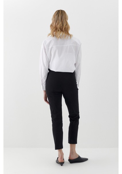 Beli Lastikli Gabardin Pantolon Siyah fırsatları