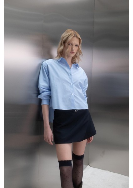 Vatkalı Çizgili Gömlek Mavi fiyatları