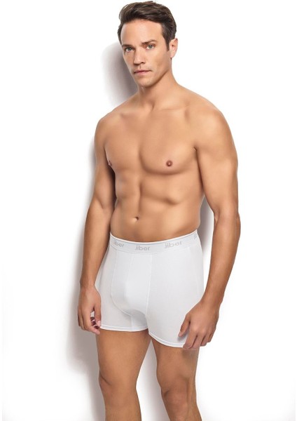 Erkek 4'lü Beyaz Likralı Stretch Boxer indirimleri