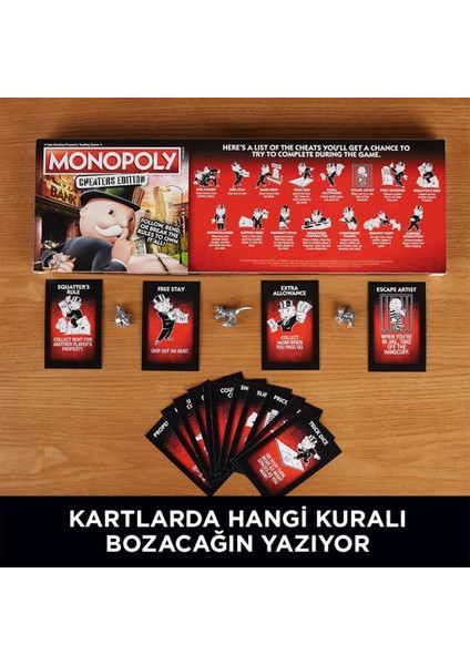 E1871 Hasbro Gaming - Monopoly Cheaters Edition +8 Yaş indirimleri