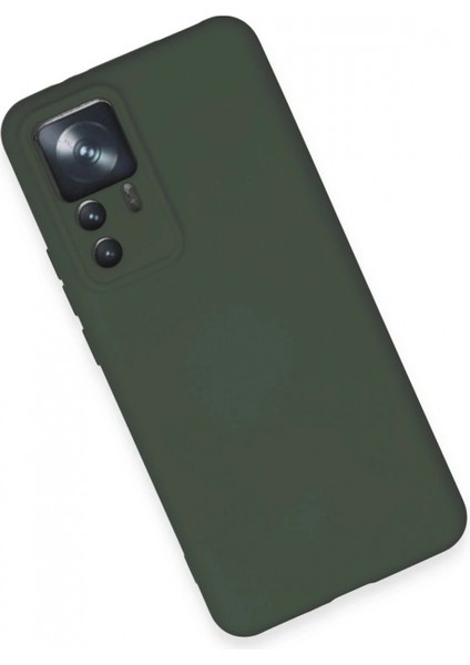 Ieg Xiaomi Mi 12T Pro Kılıf Nano Içi Kadife Silikon - Koyu Yeşil modelleri