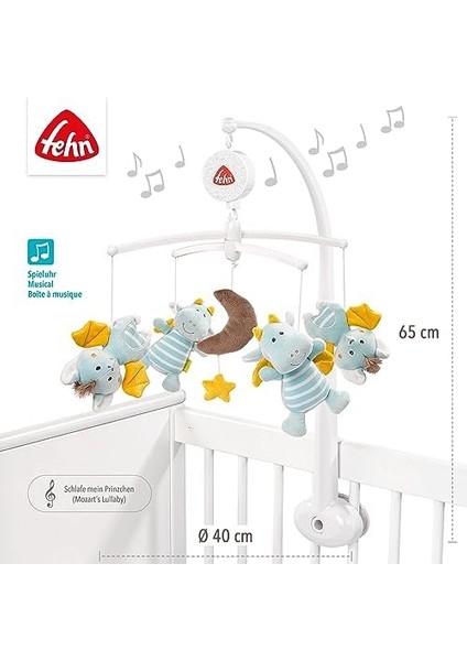 , Müzikli Dönence - Sevimli Hayvanlı Bebek Uyku Yardımcısı Müzikli Oyuncak - Bebek Dönencesi Müzik Kutusu Melodisi "mozarts Wiegenlied" - 0-5 Aylık Bebekler Için fiyatları