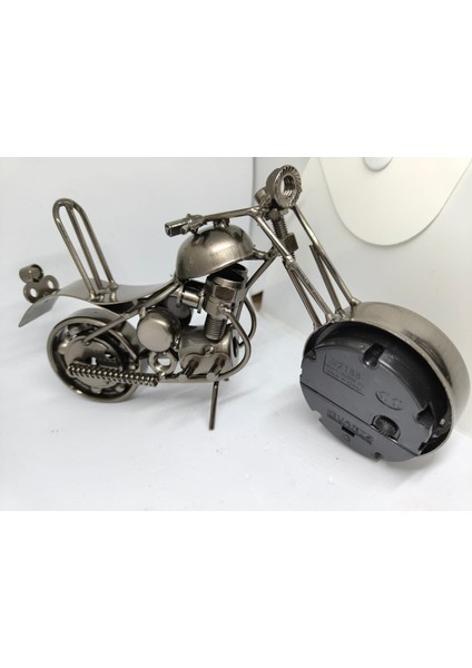 Vintage Motosiklet Figürlü Masa Saati fiyatları