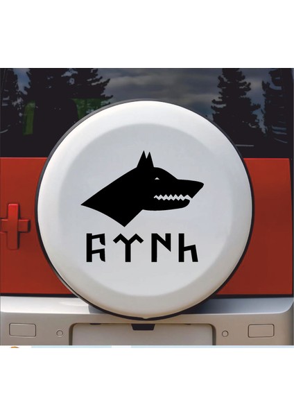Kurt ve Göktrkçe Türk Sticker - Araba Oto Motosiklet Karavan Sticker 00261 fiyatları