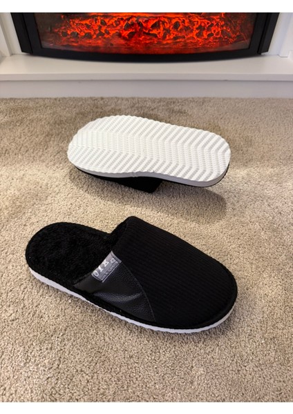 Erkek Sessiz Taban Çok Yumuşak ve Hafif Içi Yünlü Peluş Ev Terliği indirimleri