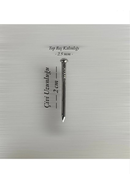 Nikel Topbaşlı Filografi Çivisi 500 gr modelleri