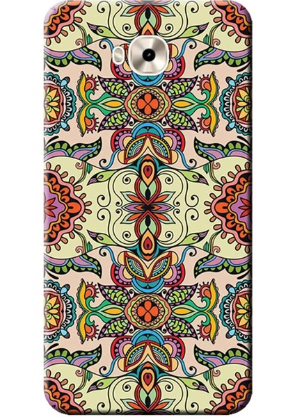 Kılıf Merkezi Asus Zenfone Live ile Uyumlu Kılıf ZB553KL 5.5inç Silikon Baskılı Vektör Tasarım STK:506