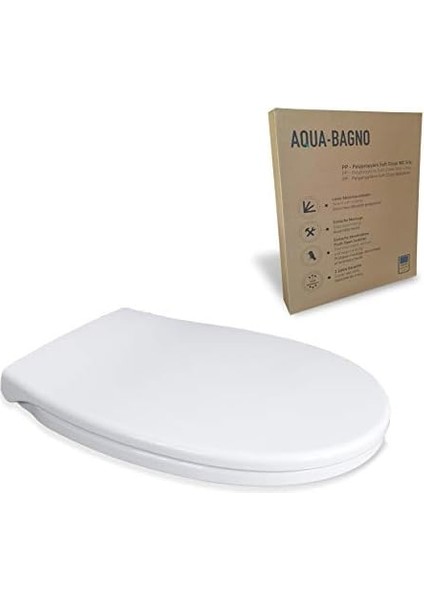 Bagno, Neo Klozet Kapağı, Beyaz, Yavaş Kapanan, Pp fiyatları