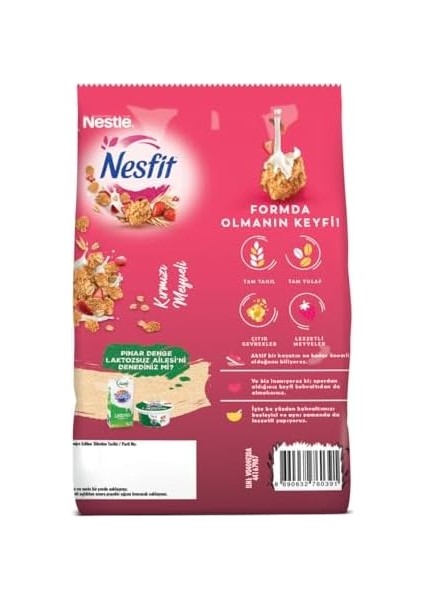 Nestlé Nesfit Kırmızı Meyveli Tam Tahıl ve Pirinç Gevreği, 400 G fiyatları