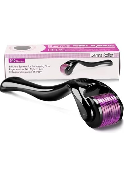 Moddestore Dermaroller 0,5 mm 540 Titanyum Iğne Cilt Bakımı, Yüz Kırışıklıkları Için Saç Dökülmesi, Sakal Büyümesi, Saç Büyümesi, Mikro Iğneler, Profesyonel Mikro Iğneler (0,5mm)