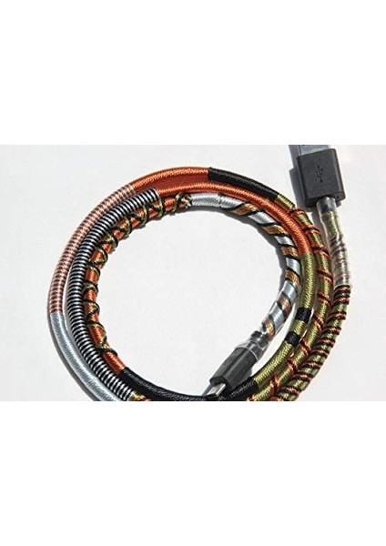 Handmade Martial Micro Şarj ve Data Kablosu, 100CM fiyatları