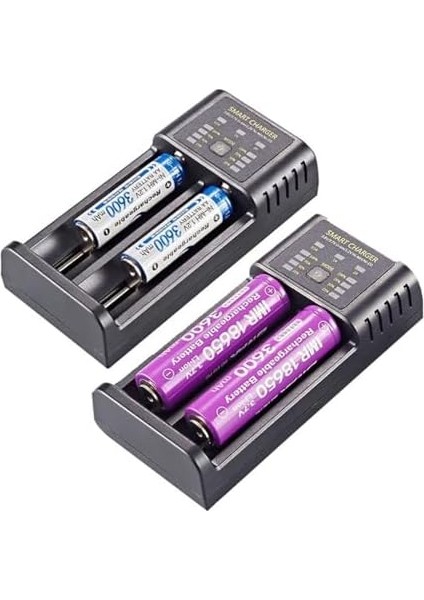 Akıllı Pil Şarj Cihazı Lityum Iyon + Ni Mh + Ni CD PILLER/GT-BC06 modelleri