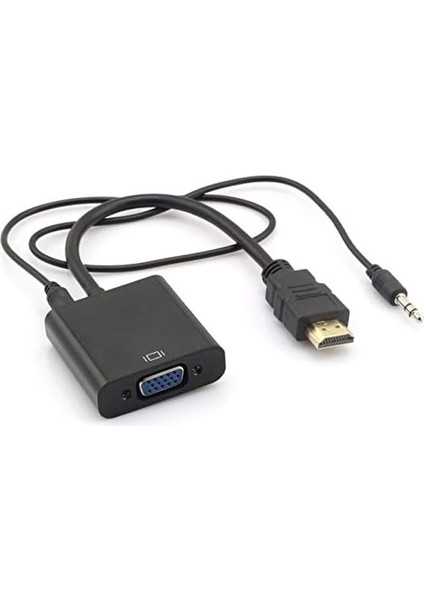 HDMI To VGA Ses Destekli Dönüştürücü Kablo Çevirici Adaptör 4488 modelleri