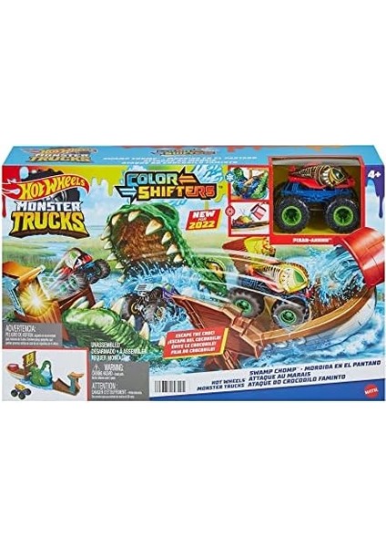 Trucks Renk Değiştiren Araçlar Timsahtan Kaçış Oyun Seti, 4 Yaş ve Üzeri, HGV14 modelleri