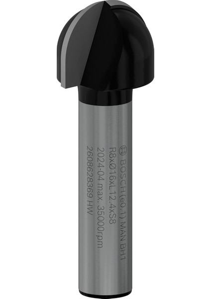 2 608 Aksesuarı 628 369 Oyuklu Ç 8 Mm, R1 8 Mm, D 16 Mm, L 12,7 Mm, G 45 mm