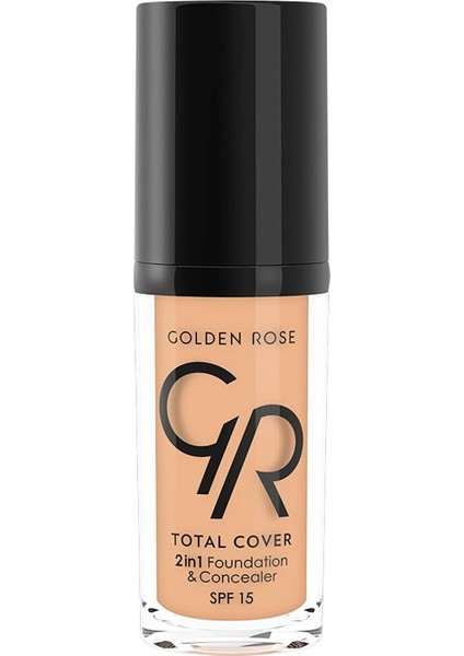 Golden Rose Total Cover 2ın1 Foundation&concealer No:07 1 Paket