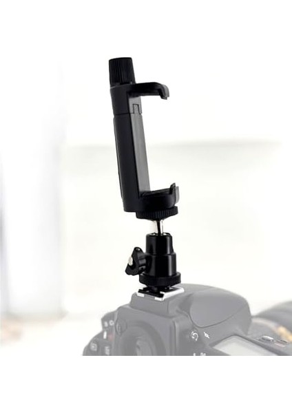 Kamera Üstü Montaj Aparatı Bilyeli Mafsal Oynar Başlı ve Telefon Tutucu Kamera Çekimi Önizleme Yapmak Telefon Tutamacı Mfs1 fiyatları
