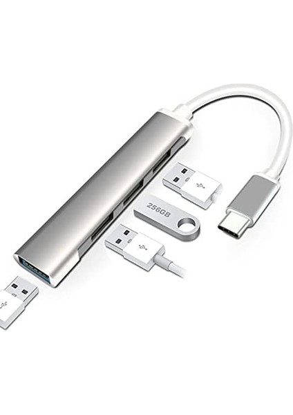 Type-C USB 3.1 Den 4 Adet USB 3.0 Hub USB Çoğaltıcı Otg Çoğaltıcı Adaptörü fiyatları