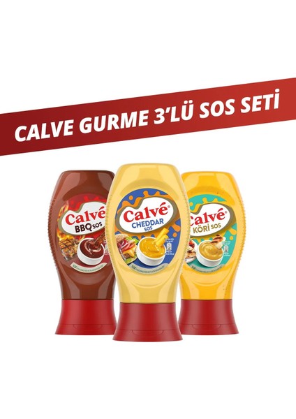 Barbekü Sos 290 G Cheddar Sos 240 G Köri Sos 260 G