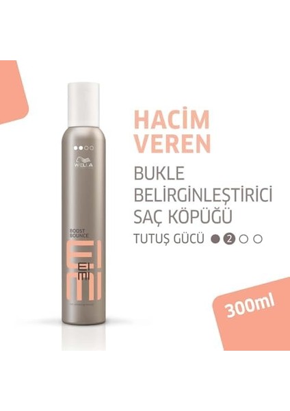 Wella Professionals Eimi Boost Bounce Volume & Shine Hair Mousse For Curly Hair 300 ml modelleri