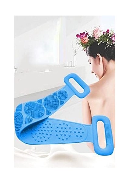 Mobee Çift Taraflı Banyo Sırt Kesesi 60 cm