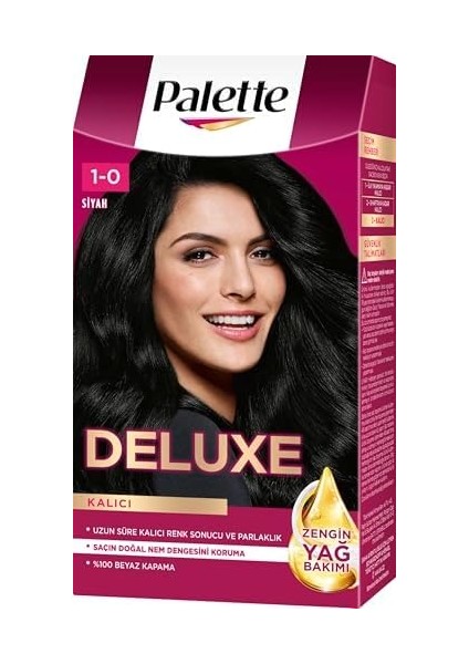 Palette Deluxe 1-0 Siyah Saç Boyası
